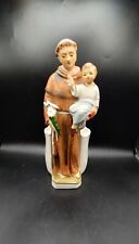 Vtg Nancy Pew Saint Anthony Of Padua With Holy Child Planter picture