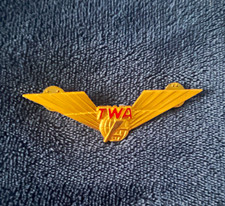 Vintage TWA Trans World Airlines 2nd Officer Engineer Pilots Wing pin picture