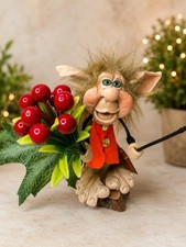 Duende Magico Abundancia Trolls of Norway Good Luck Troll leprechaun of whe.. picture