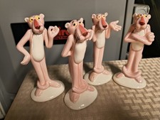 vintage set of Pink Panther ceramic figurines 1981–1982 Royal Orleans/ Geoffrey. picture