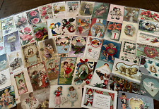 Nice Lot of 50~Mixed Vintage Antique Holidays Greeting Postcards~in sleeves-k-27 picture