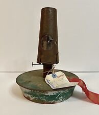 ANTIQUE OLD KEROSENE HEATER LAMP LIGHT CHICKEN COOP WARMER TEE-PEE MICA SHADE picture