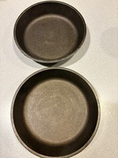 Rare Vintage LODGE Cast Iron  Baking Pan  Stamped 3BD Made In USA  set of 2 picture