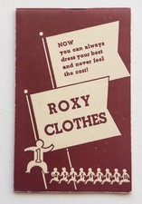 Vintage 1930s Roxy Clothes Advertising Notebook Tiny Ten Plan Worcester Mass NY picture