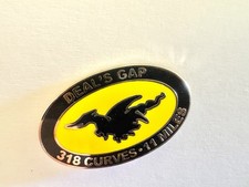 Vintage Deals Gap Motorcycle Course Enameled Souvenir Pinback picture