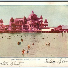 c1900s Salt Lake City, UT Saltair Bathing Beach Postcard Great Salt Lake UDB picture