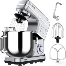 Garvee 7.5QT Electric Stand Mixer 660W 10-Speed Stainless Steel Bowl LED Silver picture