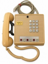 Vintage 1970s Beige/Gold GTE Electric 6-Line Receptionist Desk Phone- Untested picture