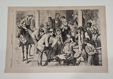 Thomas Worth CENSUS TAKER Population Research November 19, 1870 Harper's Weekly  picture