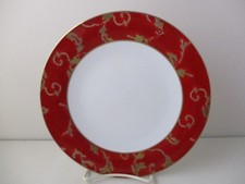 PORCEL GOLD RUBY SALAD PLATE - 8 7/8