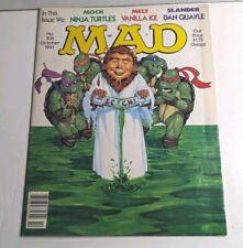 Vintage MAD Magazine No. 306 Oct. 1991 Featuring Teenage Mutant Ninja Turtles picture