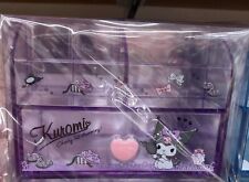 Sanrio Character Kuromi Cosmetic Case Storage Box H100×W140×D90mm New Japan picture
