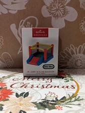Inflatable Bounce House ORNAMENT Jump Slide Hallmark Little Tikes  picture