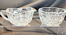 Vintage Crystal set Creamer & Sugar picture