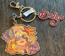 New 2026 Dollywood Exclusive Dolly Parton Pink Dolly Cartoon Picture Keychain picture