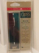 Cross Century Ballpoint Pen Matte Black & Chrome New In Box 2902 Usa Made Sealed picture