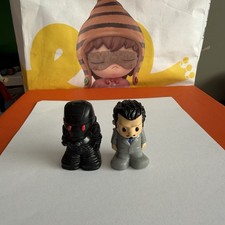 2 Rare Ooshies Marvel Iron Man black & Tony Stark past series  picture