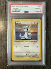 Dratini #26 1999 Pokemon Game PSA 8 1st Edition picture