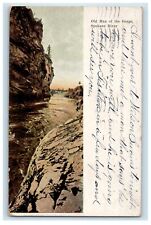 1912 Old Man Of The Gorge Spokane River Washington WA Antique Postcard picture
