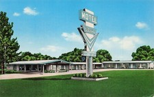 Tuscaloosa AL Alabama Catalina Motel U.S. Route Hwy 82 Roadside Vtg Postcard F42 picture