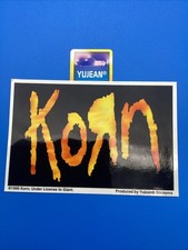 VTG 1999 Korn Sticker Yujean Stickems Deadstock New Giant Merch Nu Metal Band picture