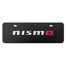 Nissan NISMO 3D European Look Half-Size Black Stainless Steel License Plate picture