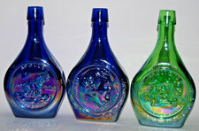 Vtg Wheaton Carnival Glass Bottle Lot Apollo 11 15 Thomas Edison Commemorative picture