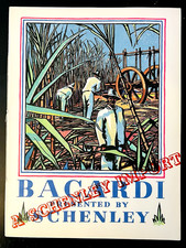 Exquisite RARE 1934 Art Deco BACARDI Rum CUBA Cocktail Book.  Art by GICLEE VGC picture