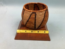 Early 20th century, California Mission Indian Basket, 4 1/4