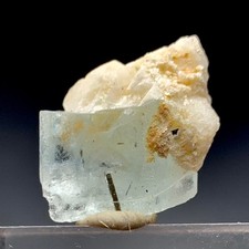 26 CT Terminated Natural Aquamarine Combine with Toumaline Crystal @  Pakistan picture