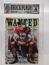 2024 Brock Purdy Wanted Poster SP/99 Ice Refractor Sport-Toonz zx3 rc picture
