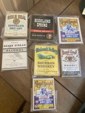 Vintage Lot Whiskey Labels Gold Seal Highland Spring Royal Knight Silver Streak picture