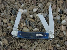 Case Cutlery 2000 Blue Jigged Bone Medium Stockman TruSharp Steel 6318 picture