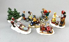 Christmas Village Miniature Figurines Lot of 7 picture