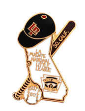 Vintage LA PUENTE National Little League Baseball Lapel Hat Pin District 60 CA picture