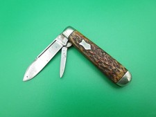 Antique Union Cutlery Co Bone 2 Blade Jack Folding Pocket Knife Tidioute PA #231 picture