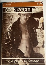 BACK ROOM BAR - 1979 MPI -PHOTO ILLUSTRATED -  VINTAGE PULP NOVEL GAY INTEREST picture