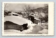 Snow Covered Cottages Editions d'Art GUY Paris RPPC picture