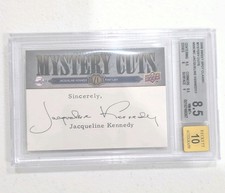 2008 Upper Deck Sweet Spot Classic Mystery Cuts Jacqueline Kennedy AUTO 10 picture