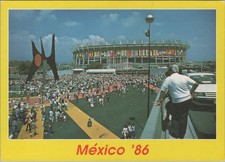 Estadio Azteca Mexico 1986 World Cup Soccer Stadium Postcard Chrome Vistacolor picture