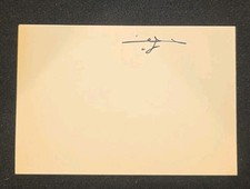 King Fahd Of Saudi Arabia Signed 4x6 Index Card Autograph picture