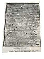1960’s Original NASA rare photograph MOON 1967 Lunar Orbiter V TARUNTIUS poster picture