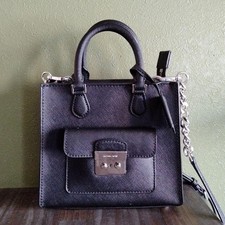 Michael Kors Black Shoulder Bag Silver Hardware picture