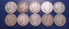 Barber Half DolIars ~ 90% SiIver Lot of 5~ Circulated  Choose How Many picture