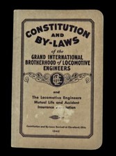 1942 Constitution & Bylaws Grand International Brotherhood Locomotive Ephemera picture