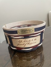 RARE longaberger 2025 inaugural basket Collection Red White Blue BAL52690 Medium picture