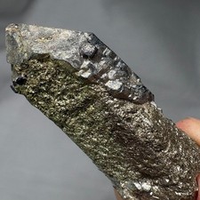 Natural Etched Flashy Point Rare Specimen Raw Mineral Healing with Acrylic Stand picture