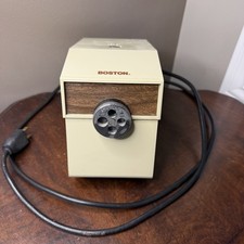 Industrial Boston Vintage Two Toned Retro Model 41 Adjustable Pencil Sharpener picture