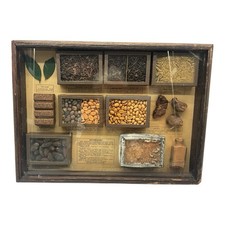 Antique Shadow Box Diorama of Beverage Samples from the Philadelphia Museum picture