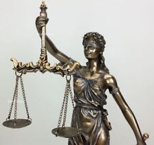 Blind Lady Justice Scales Lawyer Firm Attorney Statue Office Desk Barrister Gift picture